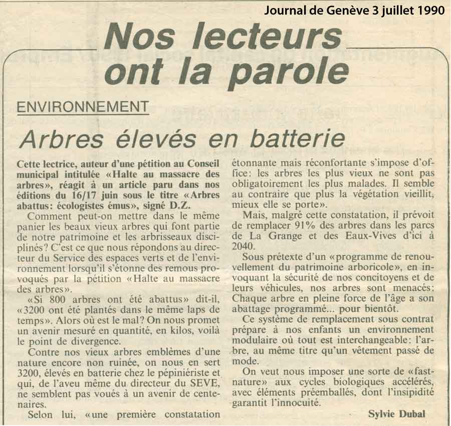 Journal de Genève, 03.07.1990