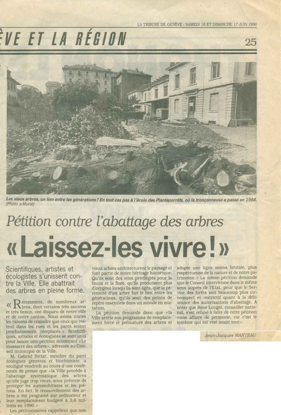 Tribune de Genève, 16-17.06.1990